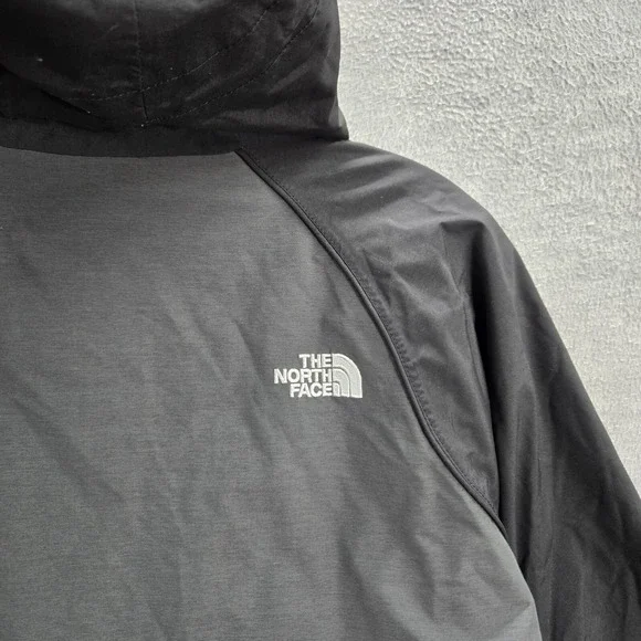 The North Face Women Jacket Medium Gray Hooded Dryvent Pockets Full Zip READ - Picture 14 of 16